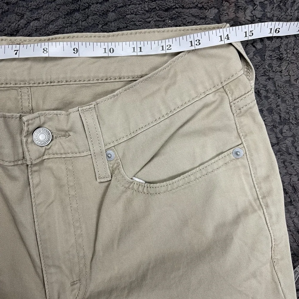 Levi's 514 Men's 28x31 Slim Fit Khaki Beige Jeans Water Less Cotton Denim